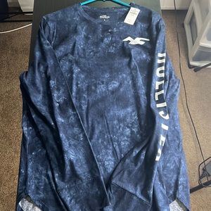 Hollister long sleeve blue tie dye (tags)